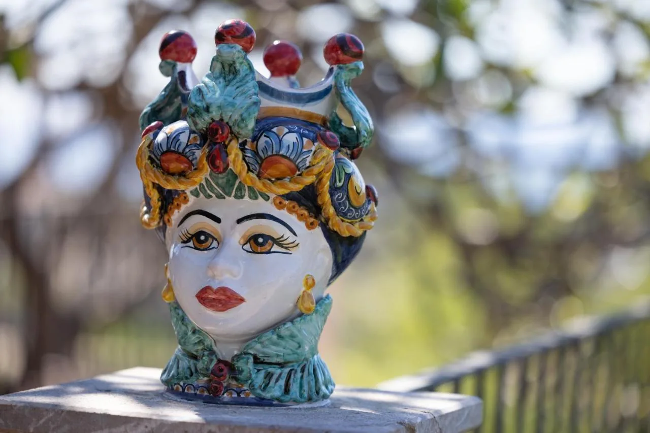 A hand-painted Sicilian Moor's head