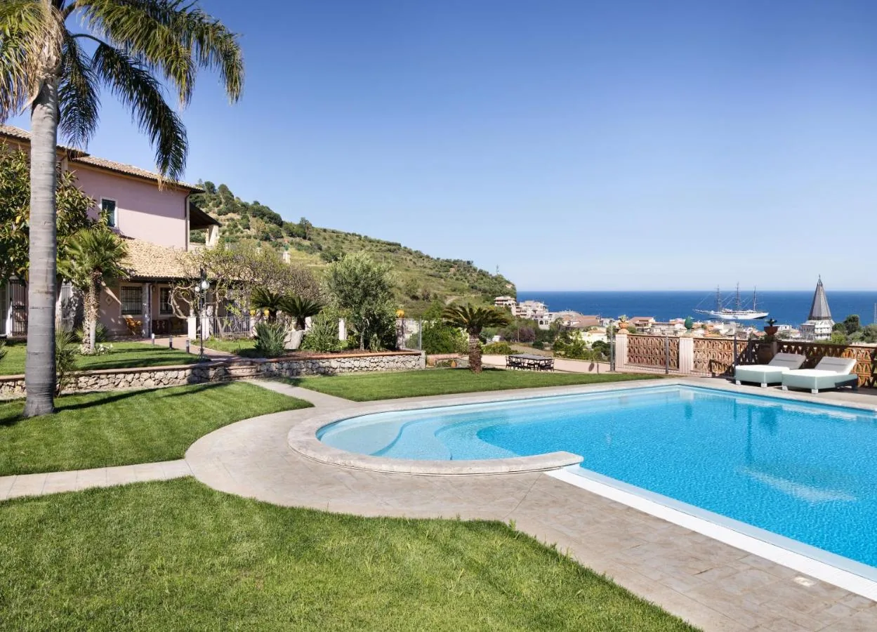 The pool and the garden