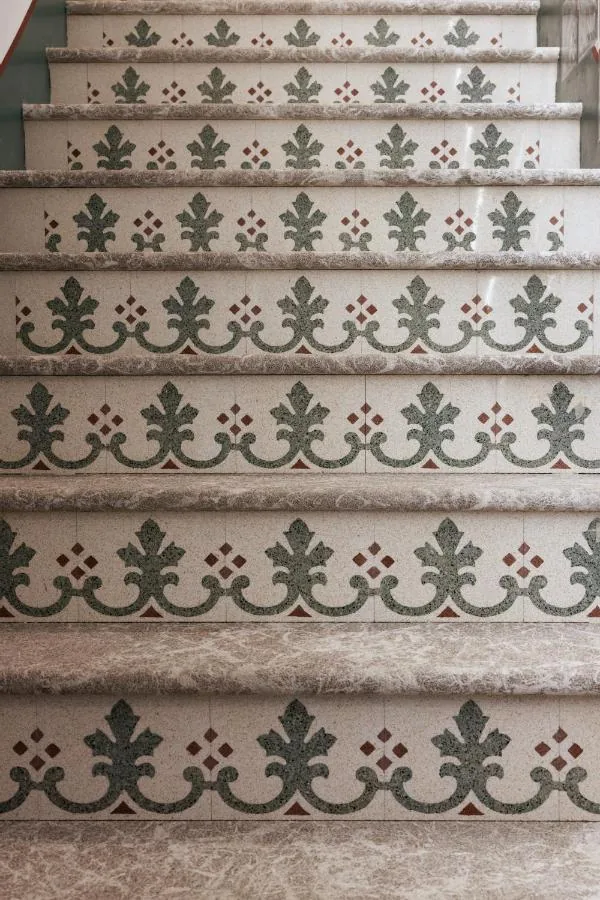 Decorated staircase